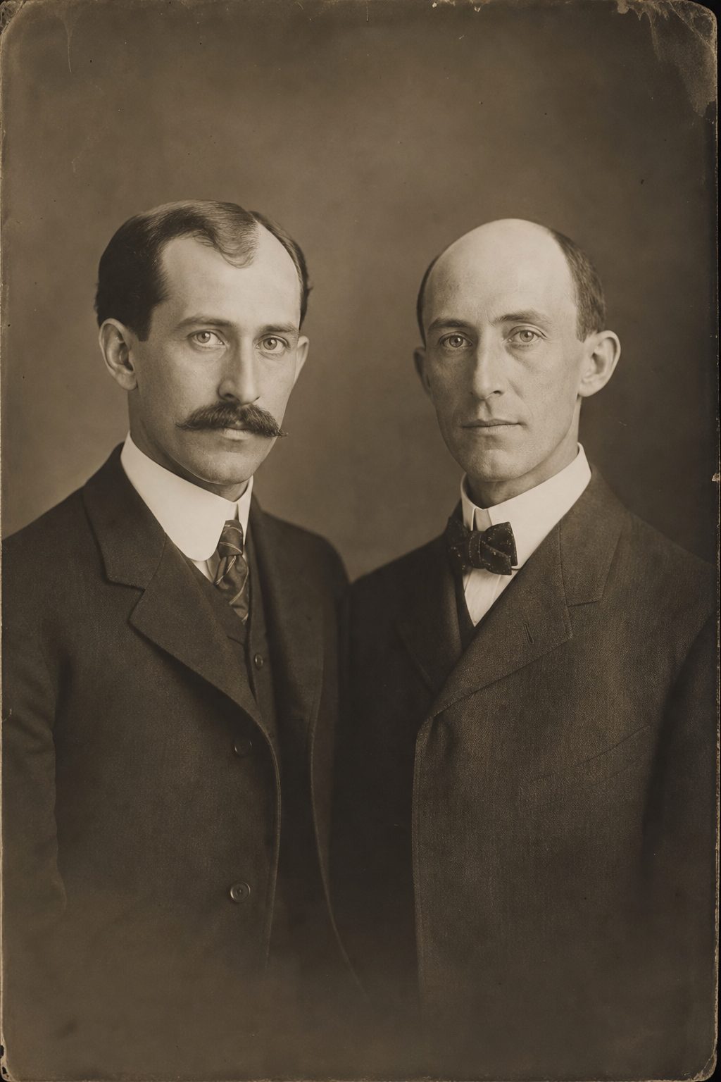 Orville and Wilbur Wright, early 1900s portrait