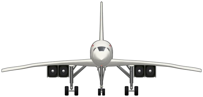 Front view of the Aérospatiale-BAC Concorde, 102 G-BOAC