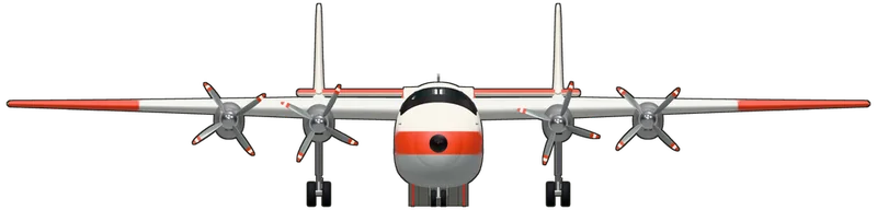 Front view of the Armstrong Whitworth Argosy C.1, Argosy C.1 XP411