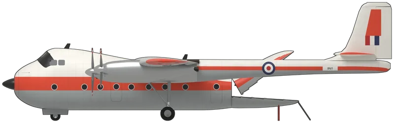 Armstrong Whitworth Argosy C.1 side profile, to scale