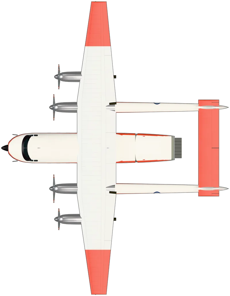 Top view of the Armstrong Whitworth Argosy C.1, Argosy C.1 XP411