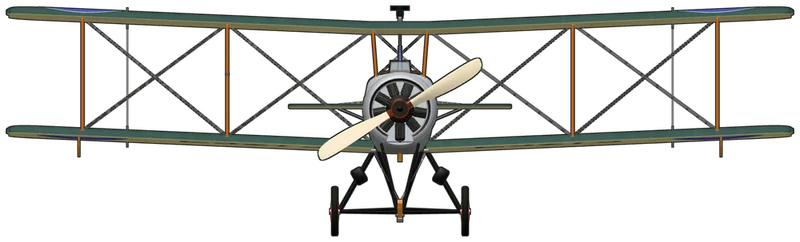 Front view of the Avro 504, 504K G-ADEV (‘E3273’)