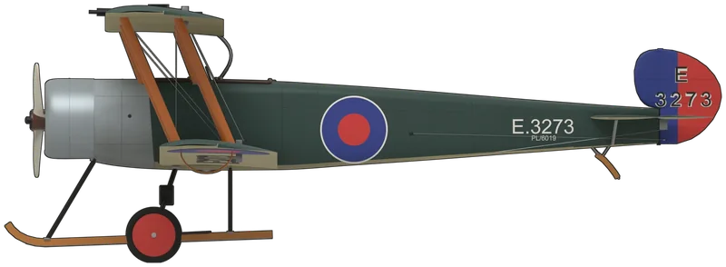 Side profile of the Avro 504, 504K G-ADEV (‘E3273’)