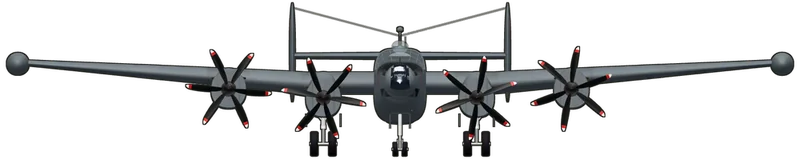 Front view of the Avro Shackleton, MR.3 XF708