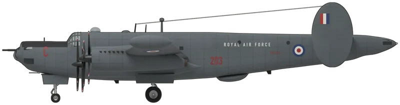 Side profile of the Avro Shackleton, MR.3 XF708