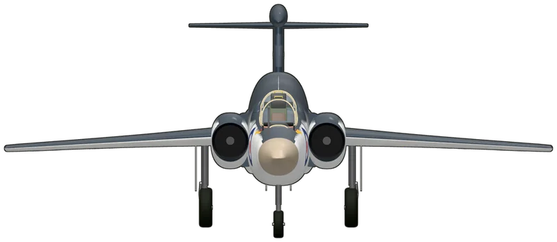 Front view of the Blackburn Buccaneer, S.2 XN974