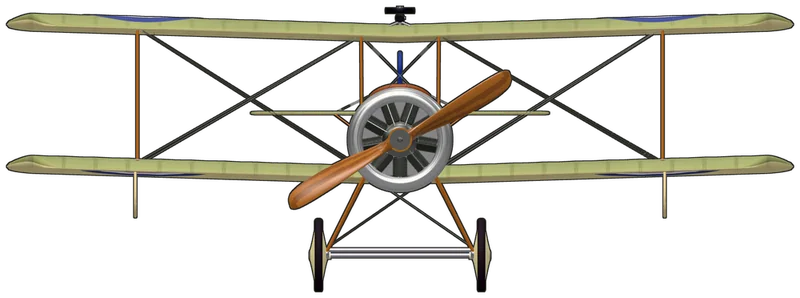 Front view of the Bristol Scout D, Scout D ‘A1742’ (BAPC 38)