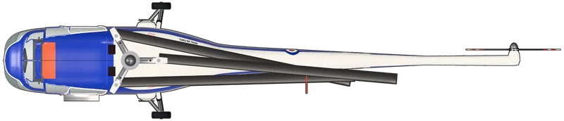 Top view of the Bristol Sycamore, HR.14 XL829