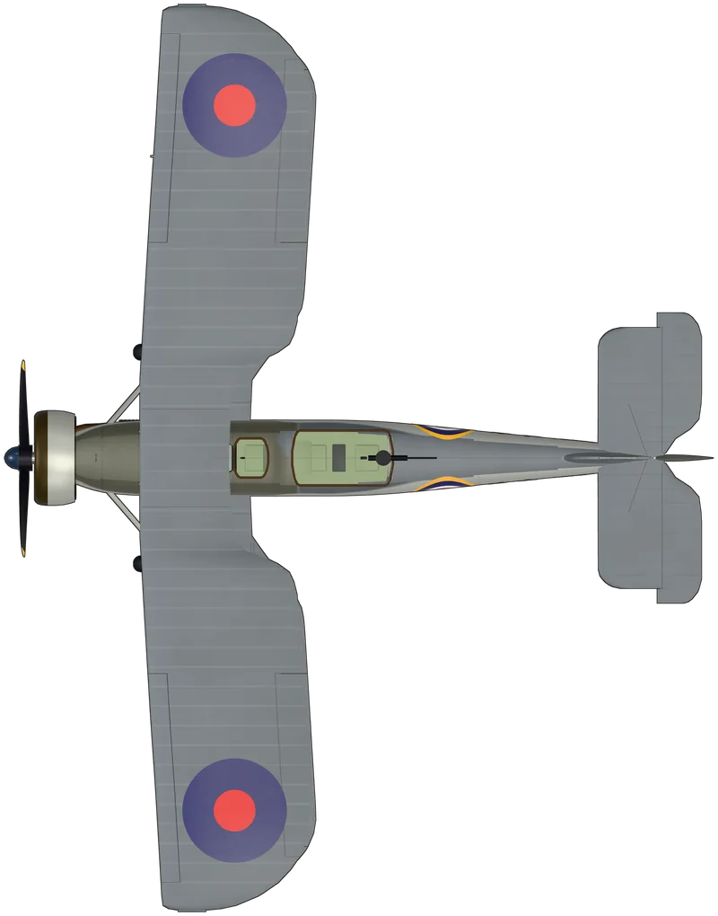 Top view of the Fairey Swordfish, Swordfish I W5856 (G-BMGC)
