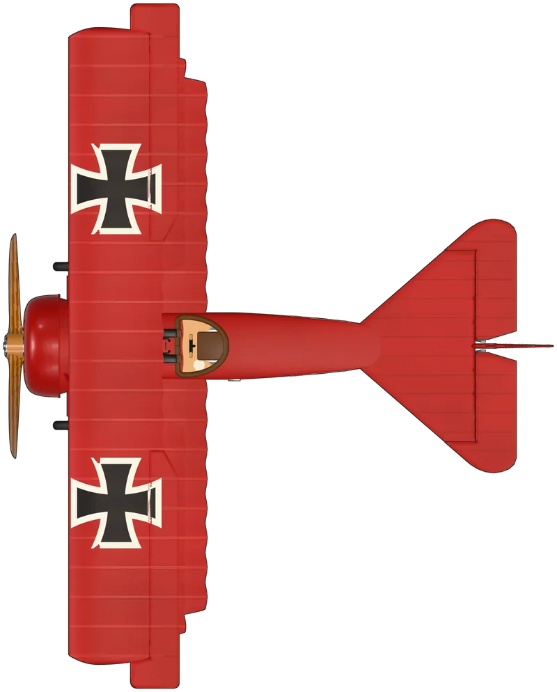 Top view of the Fokker Dr.I, Dr.I 425/17