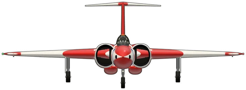 Front view of the Gloster Javelin, FAW.9 XH897