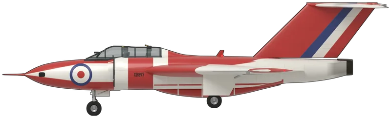 Side profile of the Gloster Javelin, FAW.9 XH897
