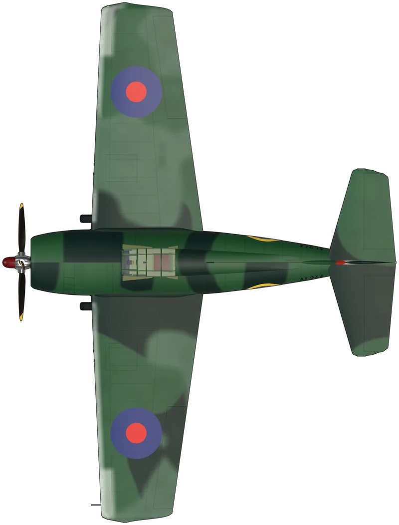 Top view of the Grumman Martlet, Martlet I AL246