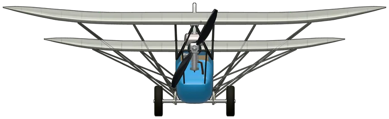Front view of the Mignet HM.14 Flying Flea, HM.14 G-AEBB