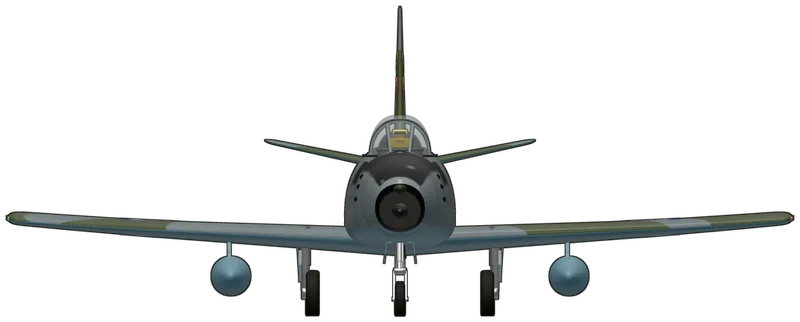 Front view of the Canadair Sabre, Sabre F.4 XB812