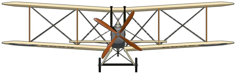 Front view of the Royal Aircraft Factory B.E.2, B.E.2c 2699