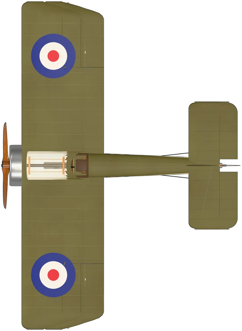 Top view of the Sopwith Pup, Pup G-EBKY (‘9917’)