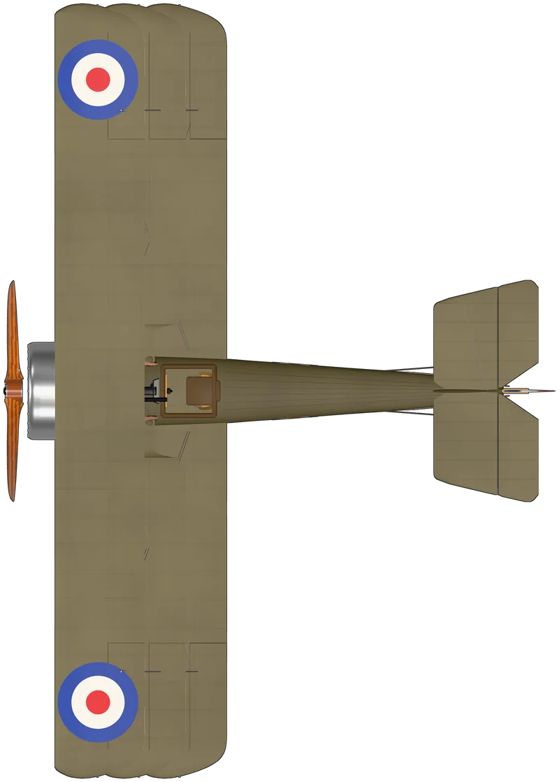 Top view of the Sopwith Triplane, Triplane N5912