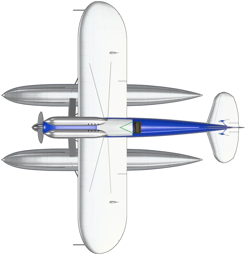 Top view of the Supermarine S.6A, S.6A N248