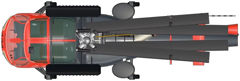 Top view of the Westland Wasp, HAS.1 XS567