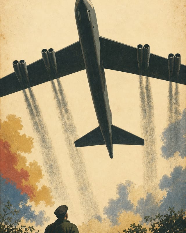 Illustrated plate of the Boeing B-52 Stratofortress from the Compendium