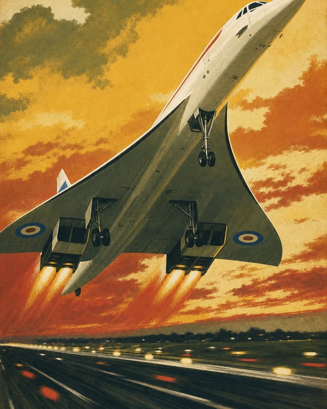 Concorde — illustrated Compendium plate