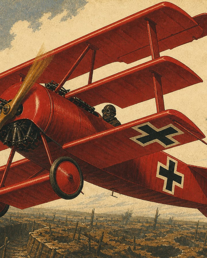 Illustrated plate of the Fokker Dr.I from the Compendium