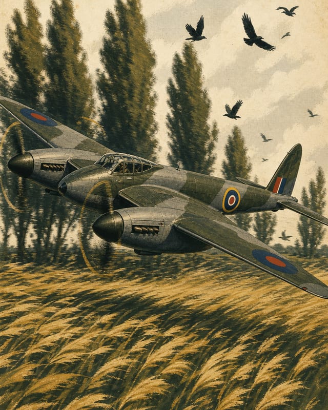 de Havilland Mosquito — illustrated Compendium plate