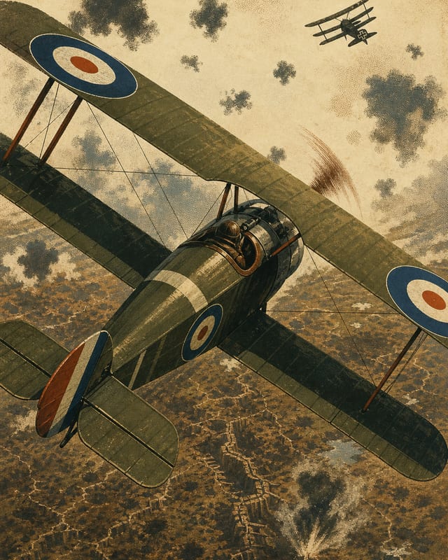 Illustrated plate of the Sopwith Camel from the Compendium