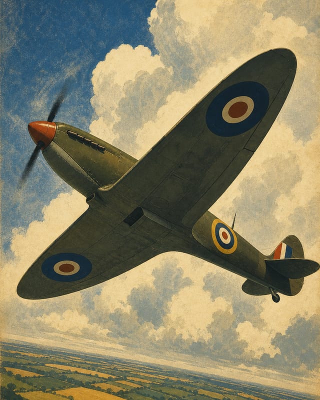 Supermarine Spitfire — illustrated Compendium plate