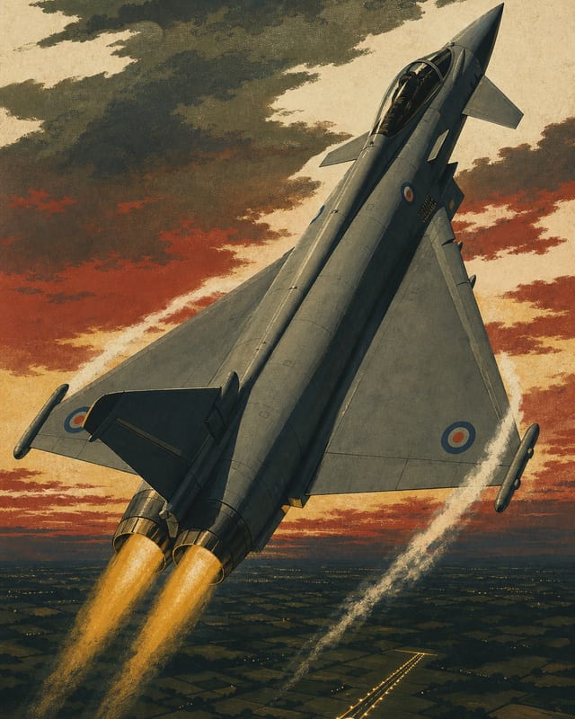Illustrated plate of the Eurofighter Typhoon from the Compendium