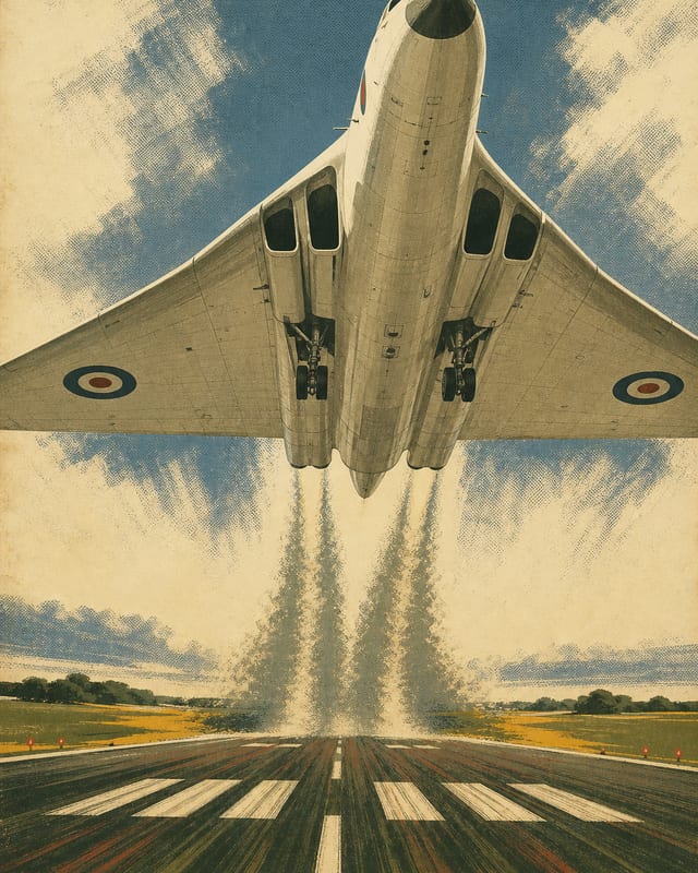 Avro Vulcan — illustrated Compendium plate