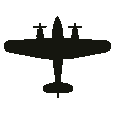 Recognition silhouette of the General Aircraft Monospar ST-12, seen from above