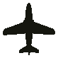 Recognition silhouette of the Hunting Jet Provost, seen from above