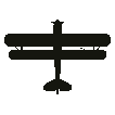 Recognition silhouette of the Southern Martlet, seen from above